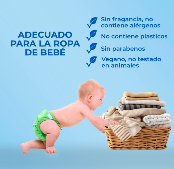 Detergente en Tiras sin Fragancia