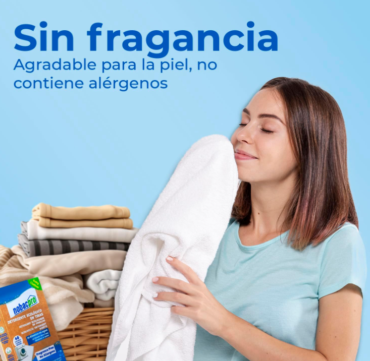 Detergente en Tiras sin Fragancia